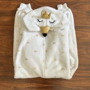 Justice plush hooded pajamas